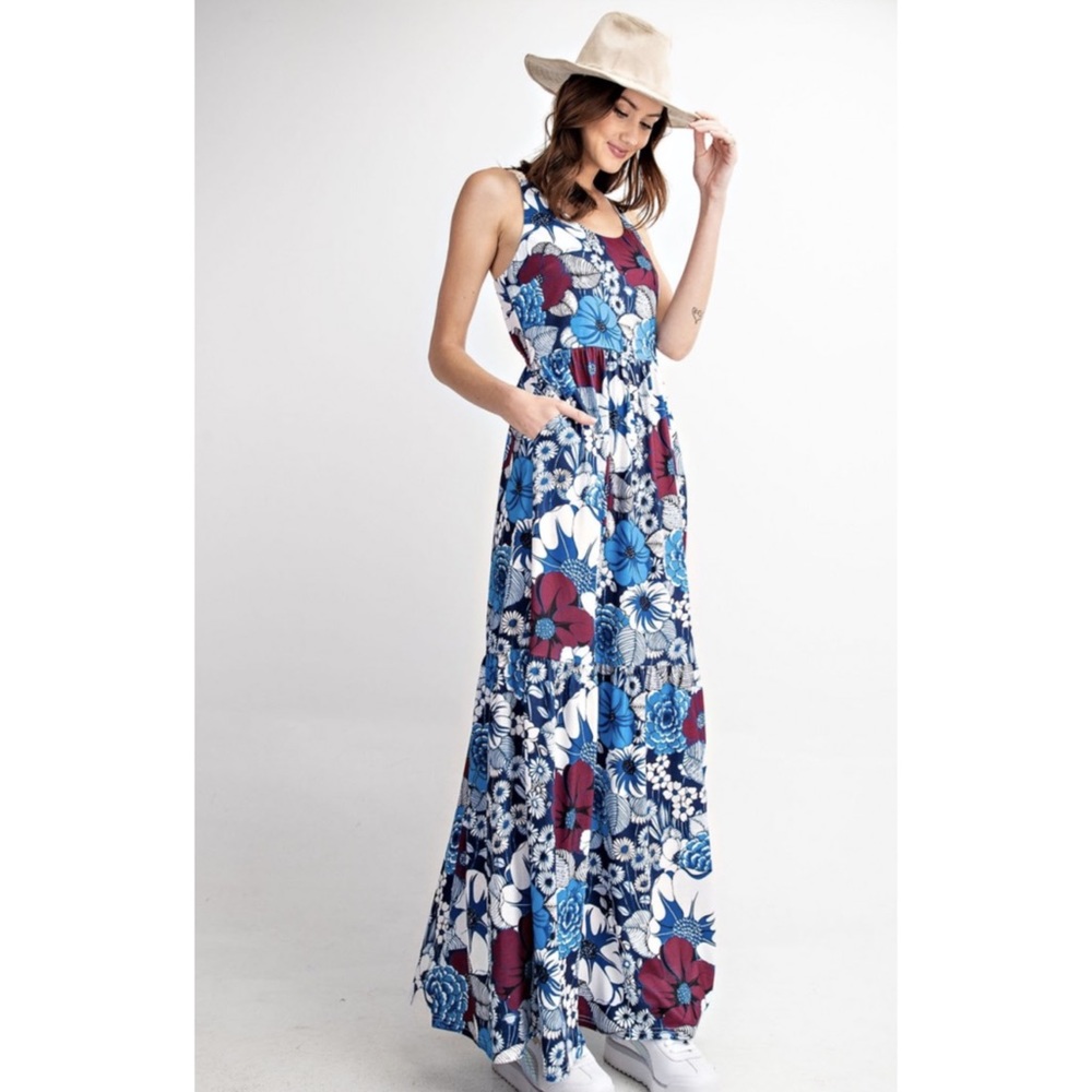 *LAST ONE* Medium Easel maxi dress
